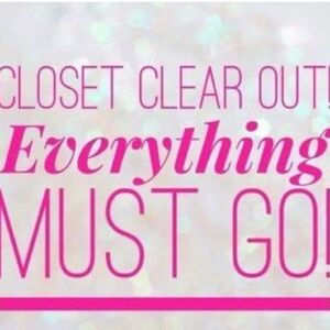 Closet Clear Out Sign